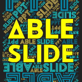 PPT ABLE SLIDE-wordart poster
