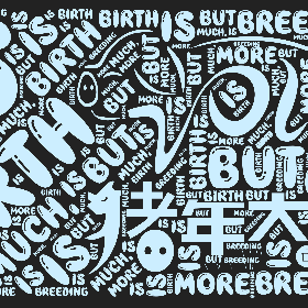 Birth is much, but breeding is more-wordart poster