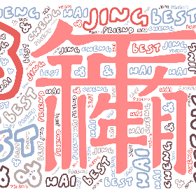 BEST FRIEND & CHENG HAI JING-wordart poster
