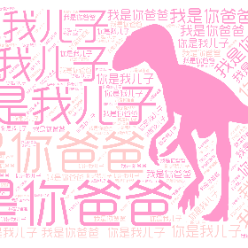 我是你爸爸 你是我儿子-wordart poster