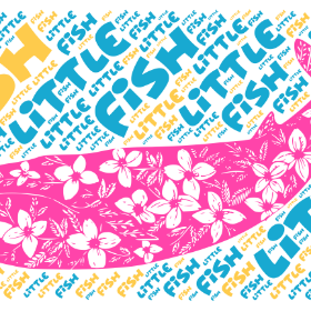 little fish-wordart poster