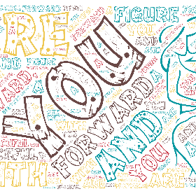 You are forward and forward, with a graceful figure-wordart poster