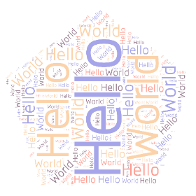 Hello World-wordart poster