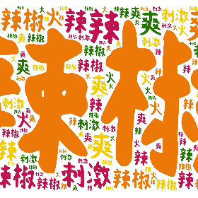辣椒 火 爽 辣 刺激-wordart poster