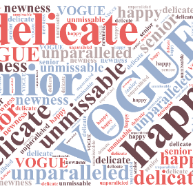 VOGUE delicate happy senior newness unparalleled unmissable-wordart poster