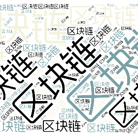 区块链-wordart poster