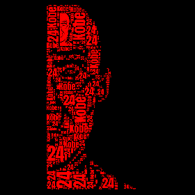 Kobe 24-wordart poster