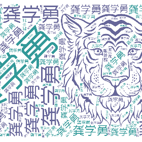 龚学勇-wordart poster