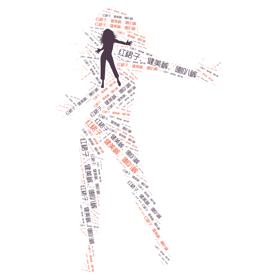 红裙子、健美裤、喇叭裤-wordart poster
