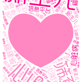 心脏病 新生儿 筛查 信息平台 福建省-wordart poster