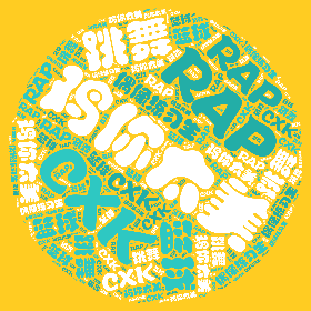 鸡你太美 CXK RAP 跳舞 篮球 偶像练习生-wordart poster