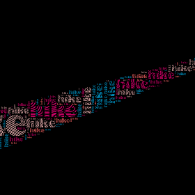 HIKE-word2art poster