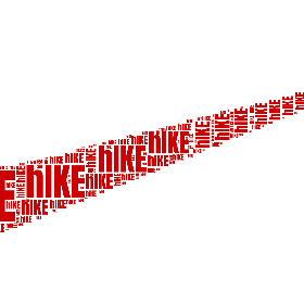 hIKE-word2art poster